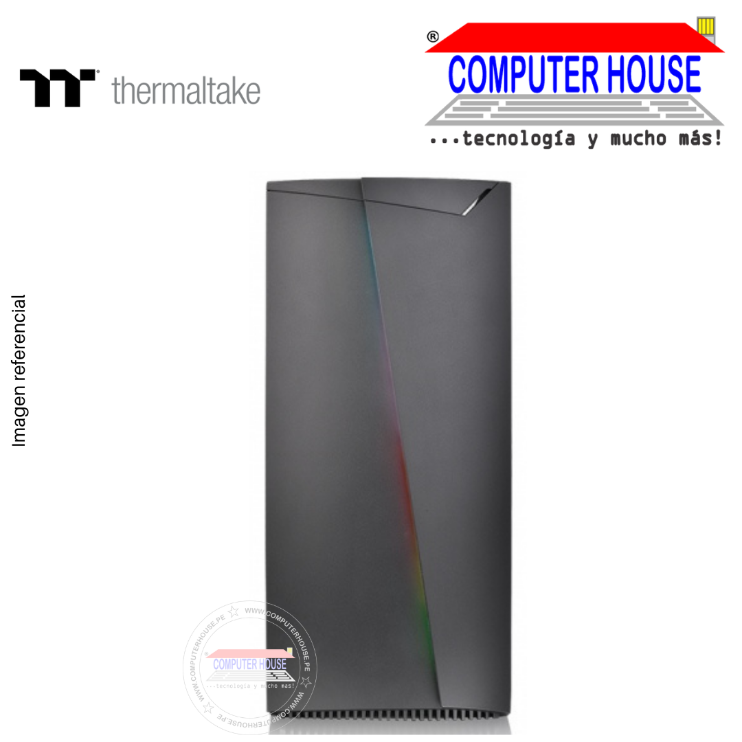 THERMALTAKE H350 TG Case, WITHOUT SOURCE, Mid-Tower, transparent side, RGB, Black.