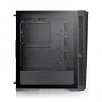 Case THERMALTAKE H350 TG, SIN FUENTE, Mid-Tower, lateral trasparente, RGB, Black.