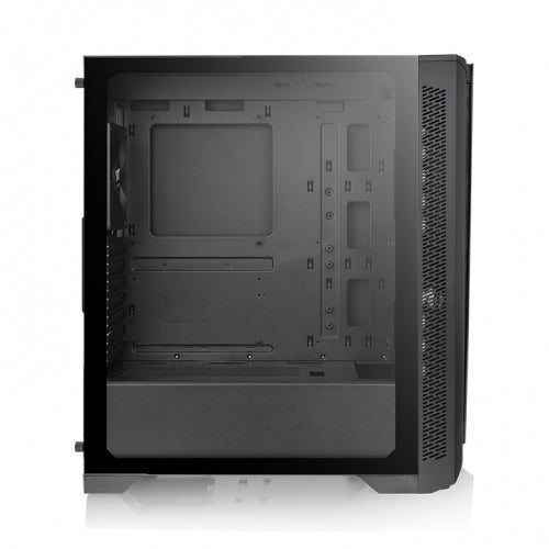 THERMALTAKE H350 TG Case, WITHOUT SOURCE, Mid-Tower, transparent side, RGB, Black.