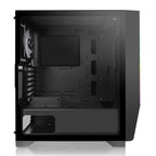 Case THERMALTAKE H550 TG ARGB, SIN FUENTE, Mid-Tower, lateral trasparente, ARGB, Black.