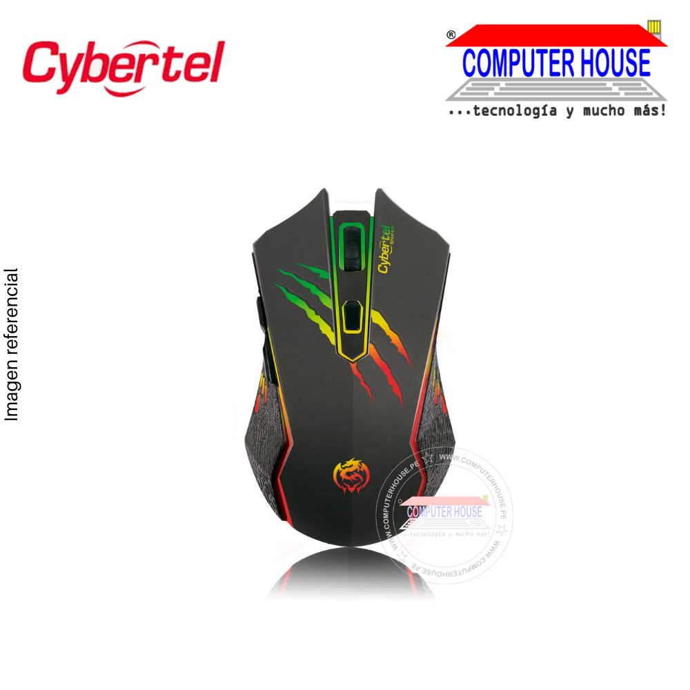 CYBERMAX Mouse alámbrico gamer M517 Sniper conexión USB.