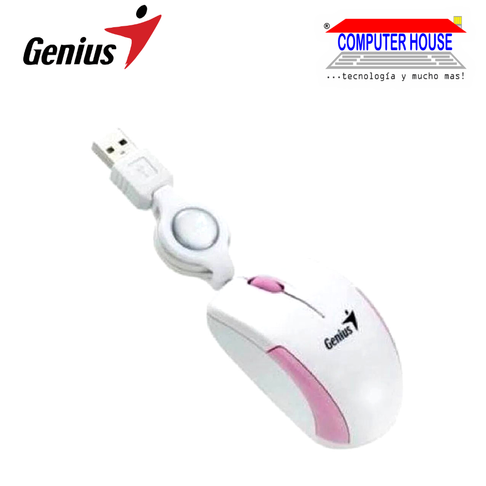 GENIUS Mouse alámbrico Micro Traveler V2 (31010100112) conexión USB.