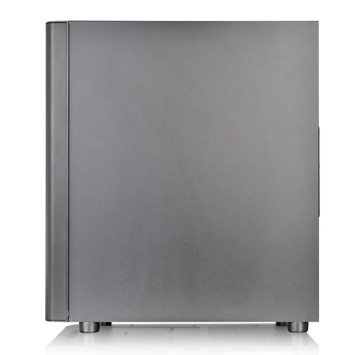 THERMALTAKE V250 TG Case, WITHOUT SOURCE, Mid-Tower, transparent side, ARGB, Black.