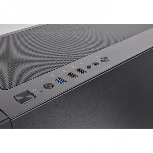 THERMALTAKE Versa T35 TG RGB Case, With 600W source, transparent side, RGB, Black.